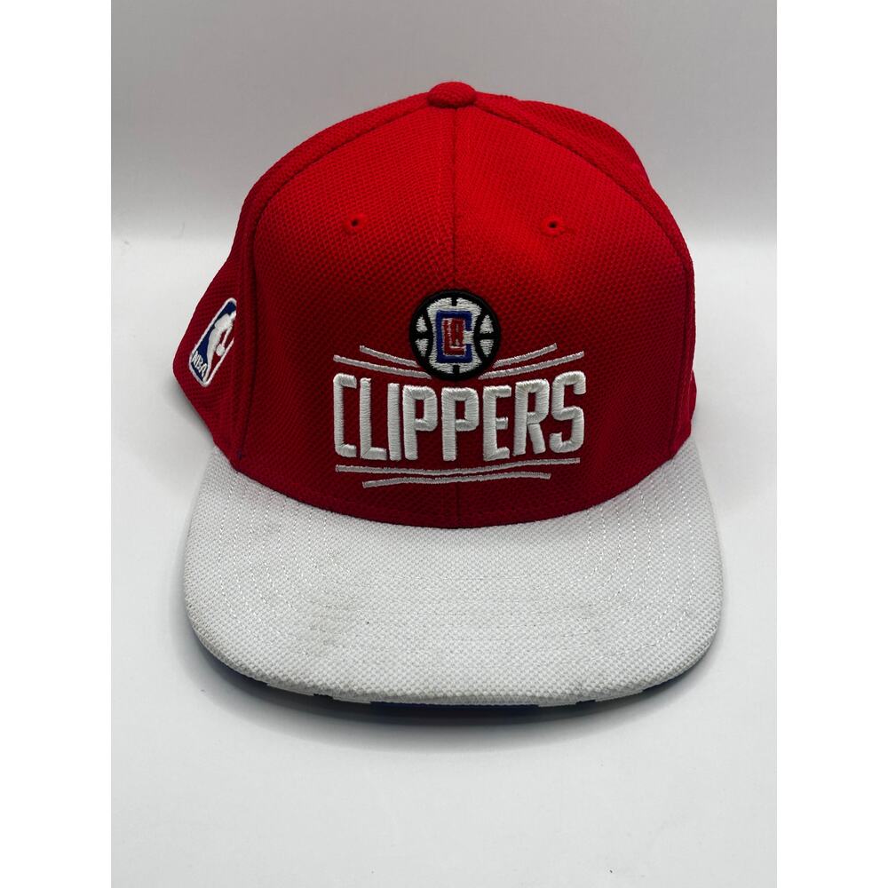 Adidas LA Clippers Hat Red White Logo Underbrim Adjustable NBA Cap
